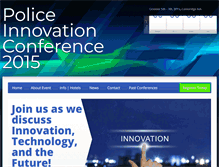 Tablet Screenshot of policeinnovationconference.com